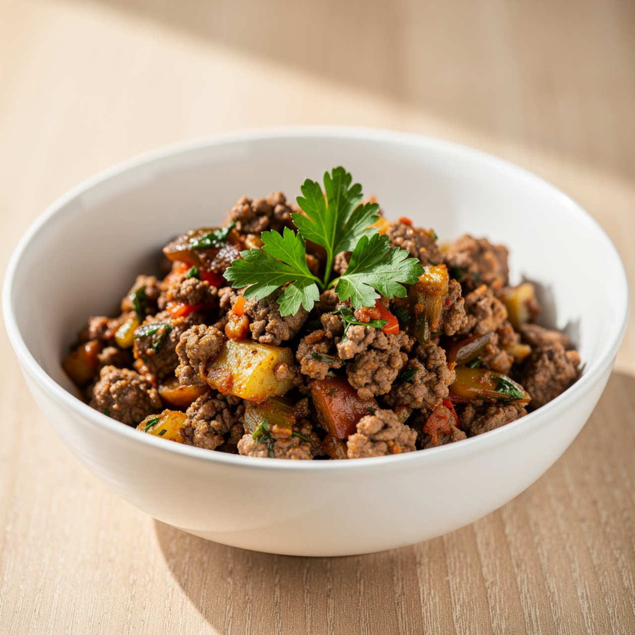 Slow Cooker Ground Beef Taco Pasta