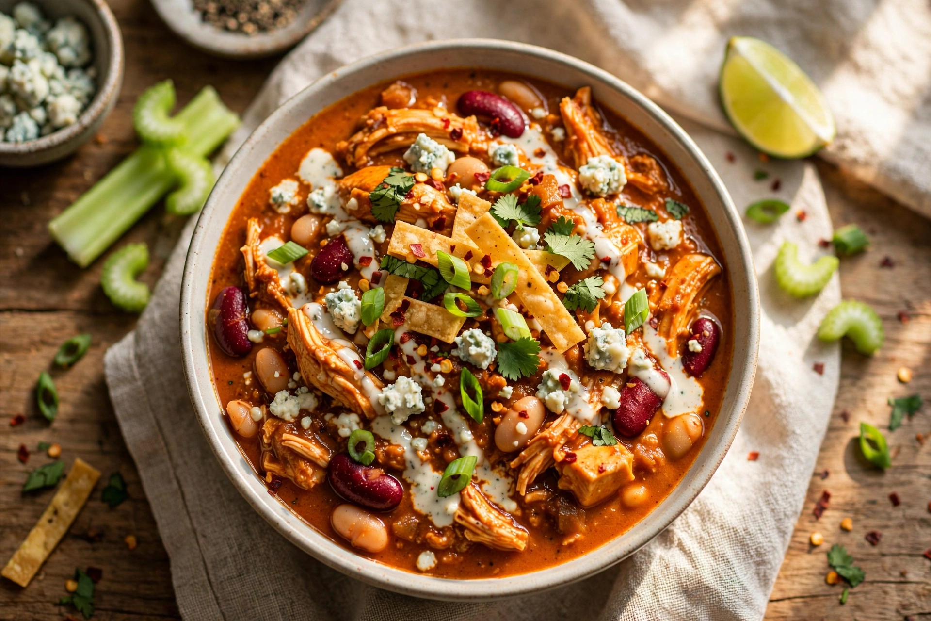 Buffalo Chicken Chili