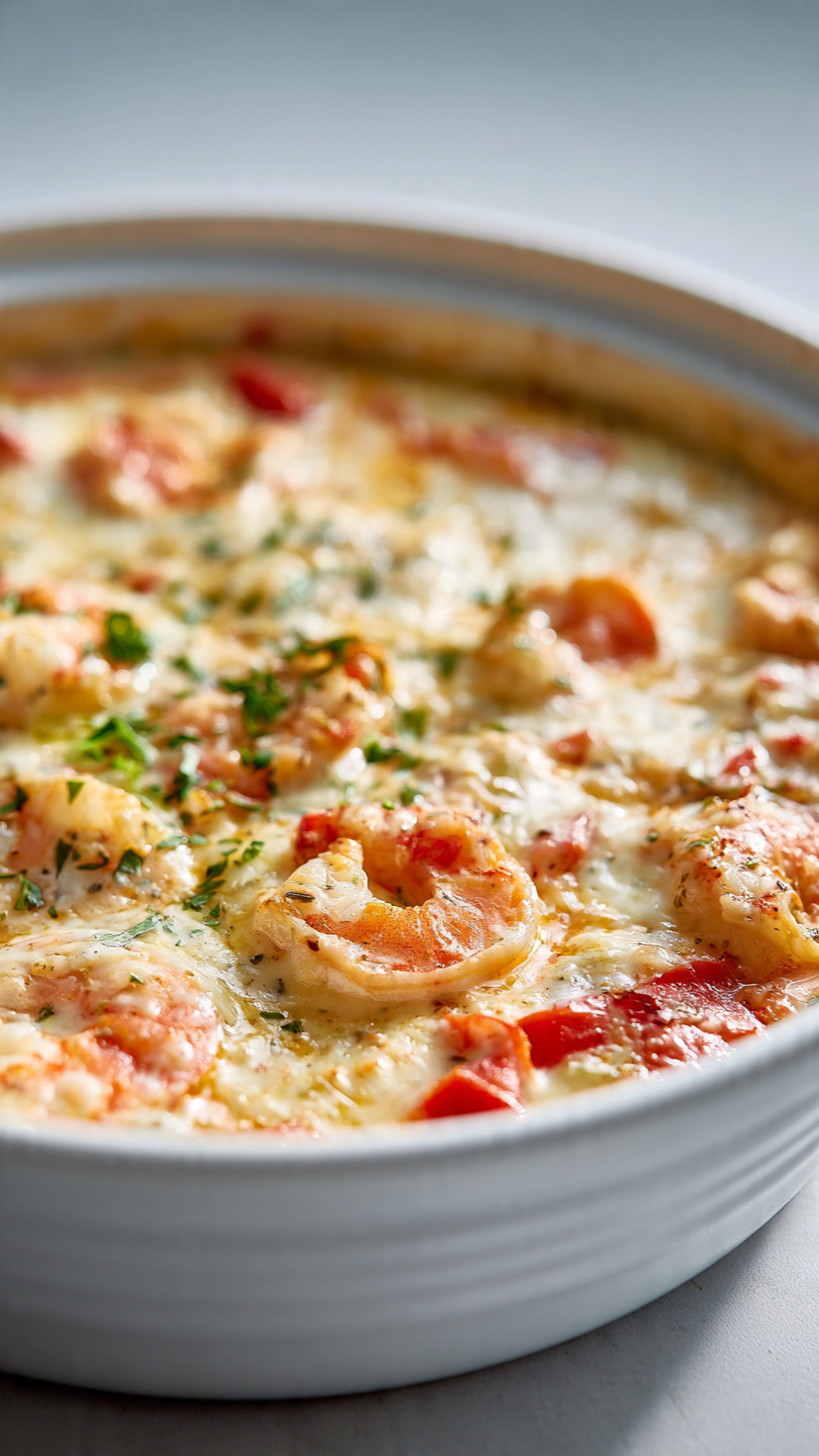 Creamy Tuscan Shrimp Bake
