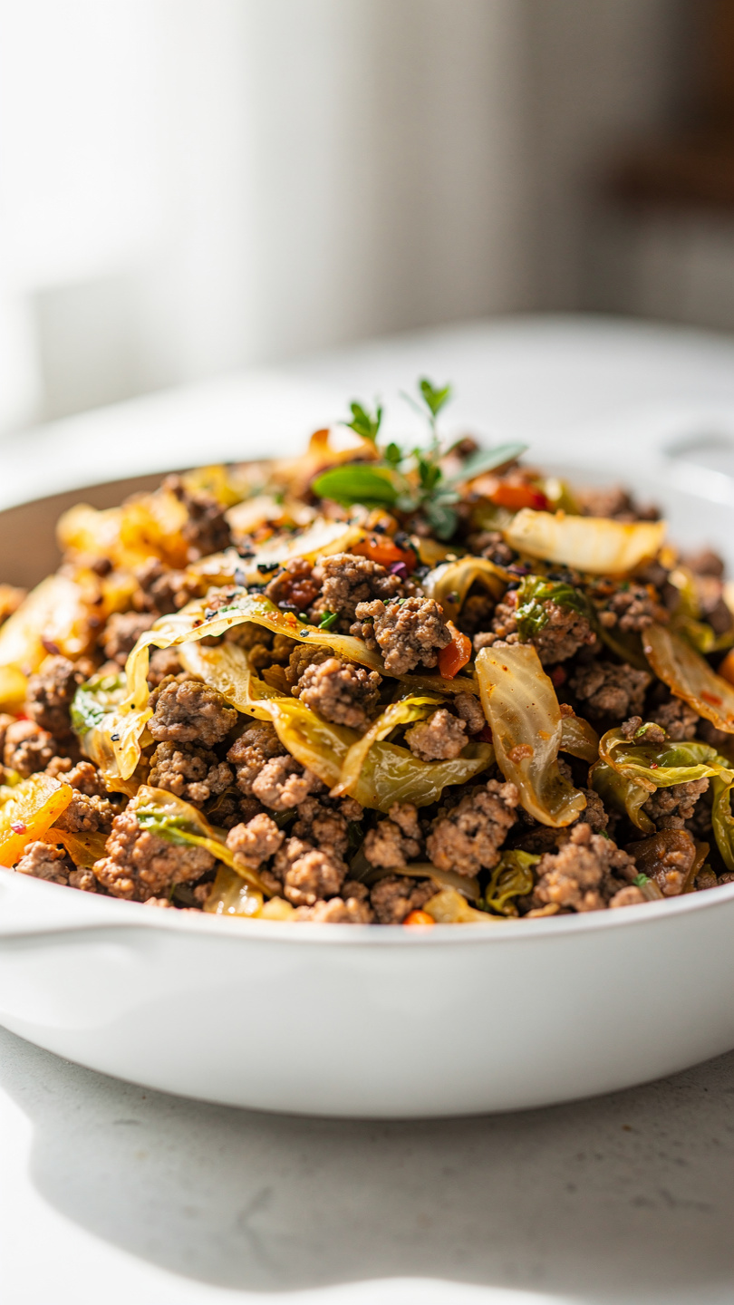 Ground Beef and Cabbage Skillet (Easy One-Pan Dinner)