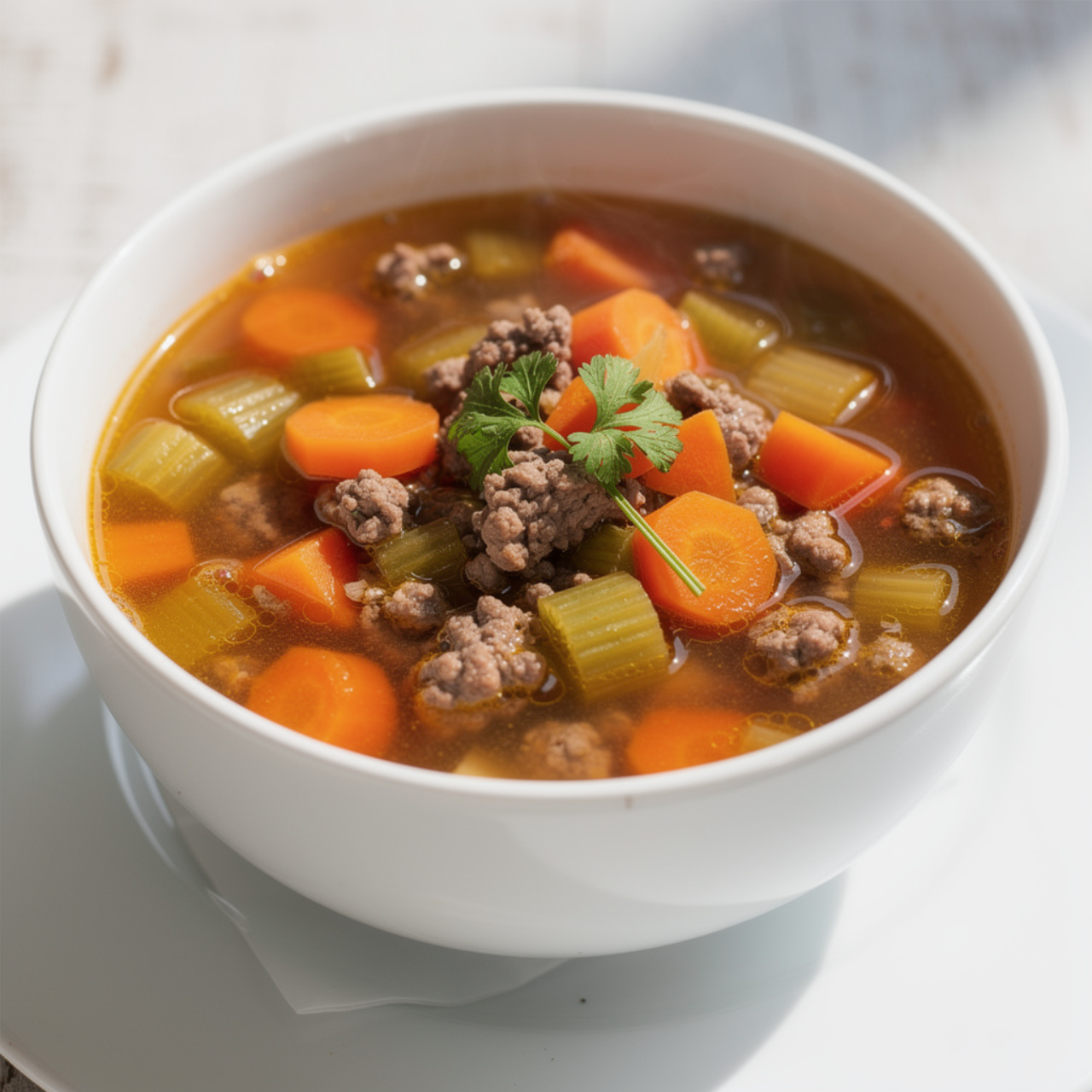 Easy Ground Beef Soup (Hearty Hamburger Soup Recipe)