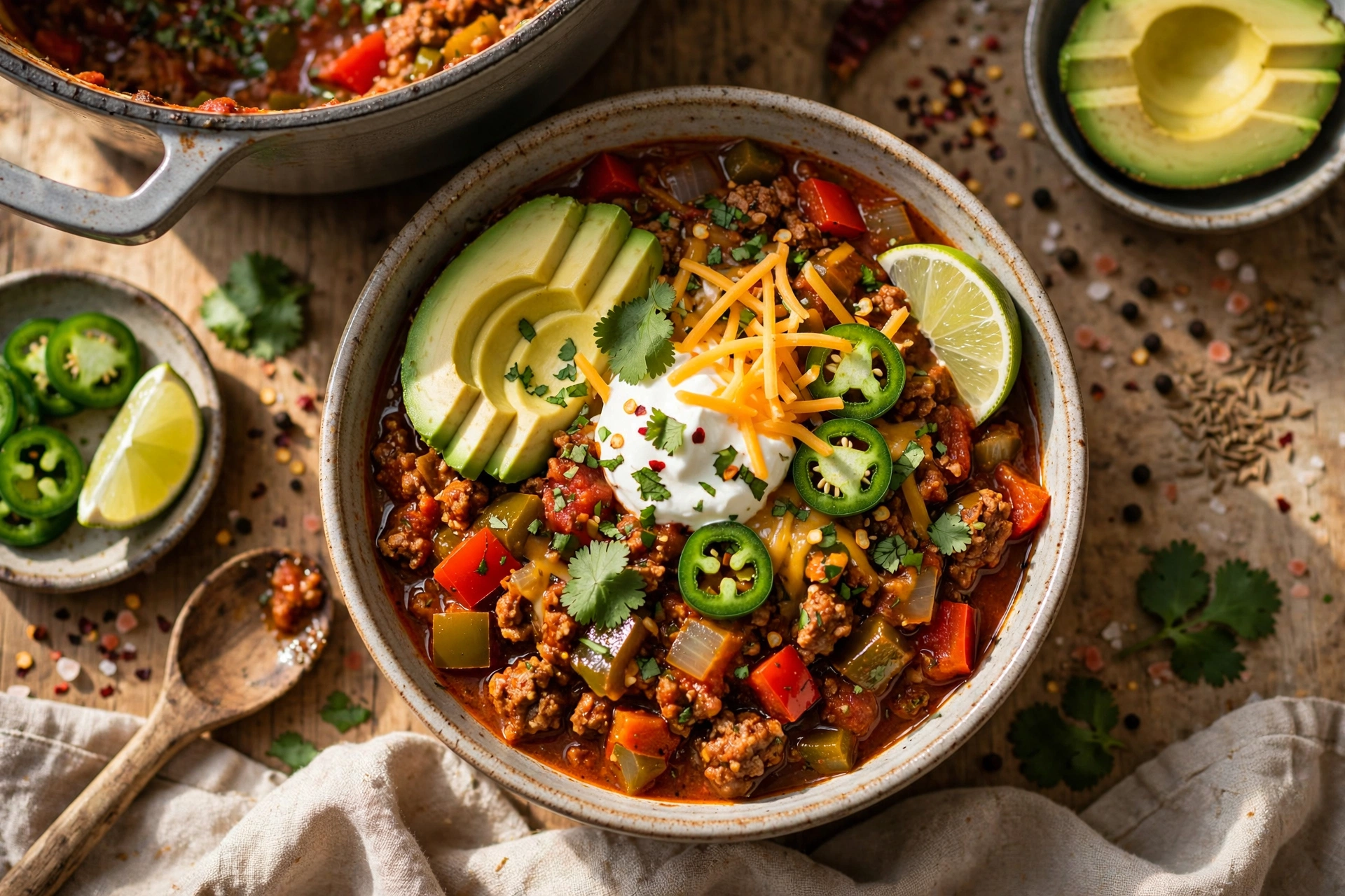 Low Carb Crock Pot Taco Chili